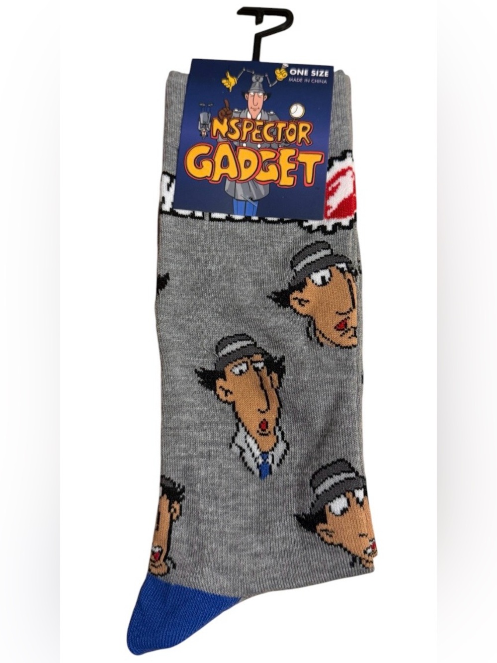 Inspector Gadget Novelty Crew Socks